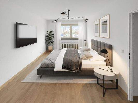 Schlafzimmer digitalisiert