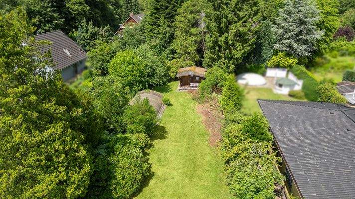 Luftbild rückwärtiger Bauplatz