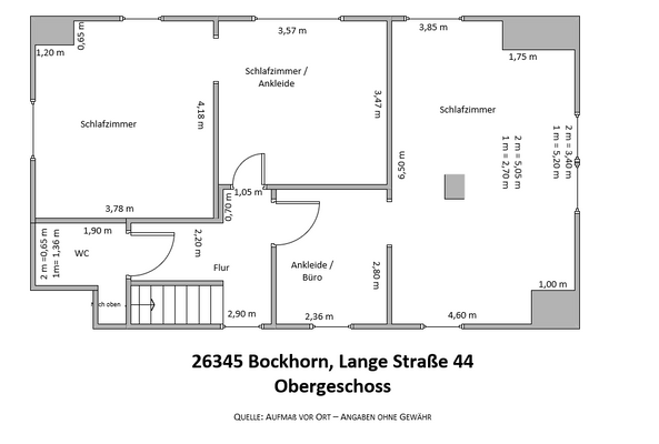 Grundriss Obergeschoss