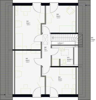 Grundriss Dachgeschoss