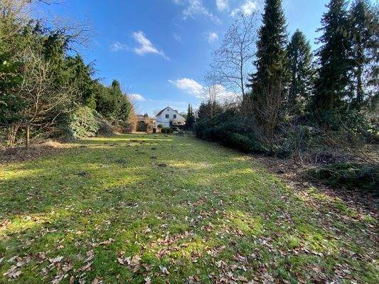 Blick auf das Grundstück