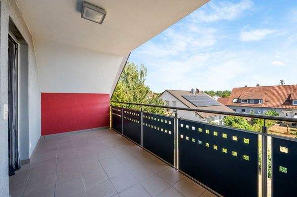 Balkon mit Gartenblick