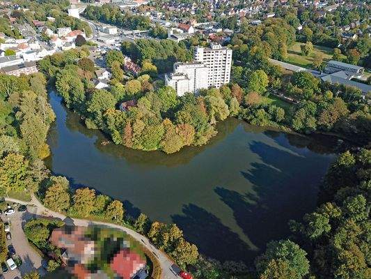 Blick auf das Wohngebäude