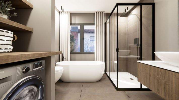 Badezimmer - Visualisierung, Abweichungen möglich!