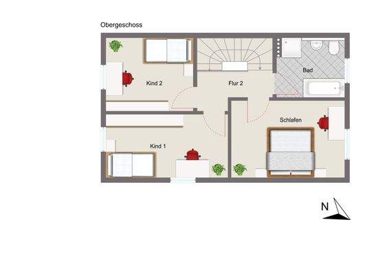 Grundriss Obergeschoss