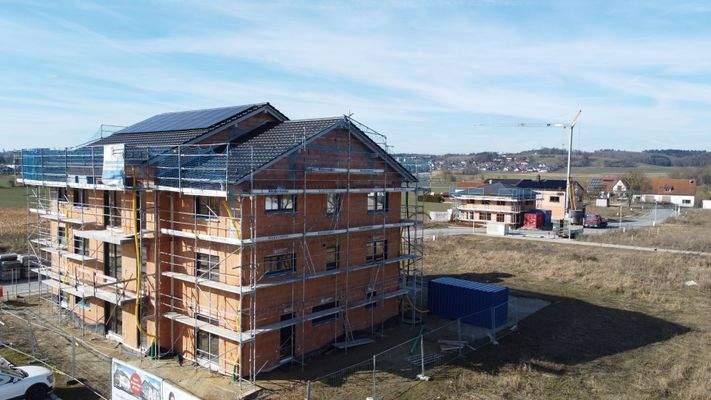 Außenansicht aktueller  Baufortschritt