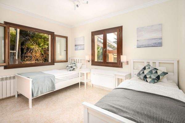 Schlafzimmer mit Einzelbetten