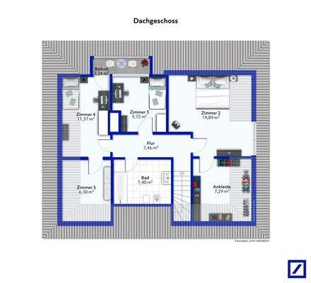 Grundriss Dachgeschoss