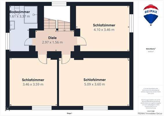 Grundriss Obergeschoss