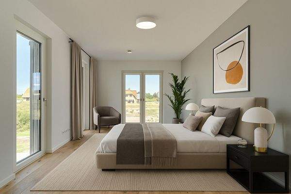 Großes Schlafzimmer - virtuelles Einrichtungsbeispiel