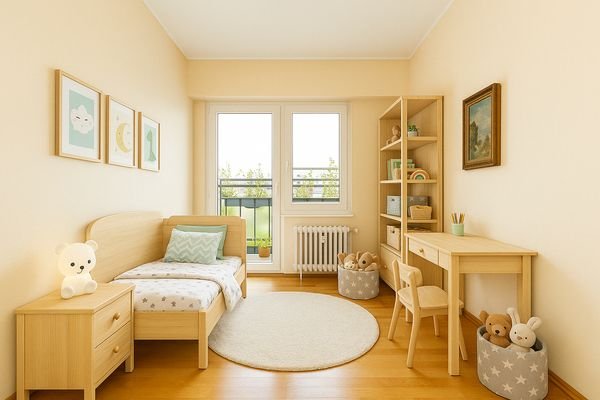 Visualisierung - Schlafzimmer mit Terrassenzugang