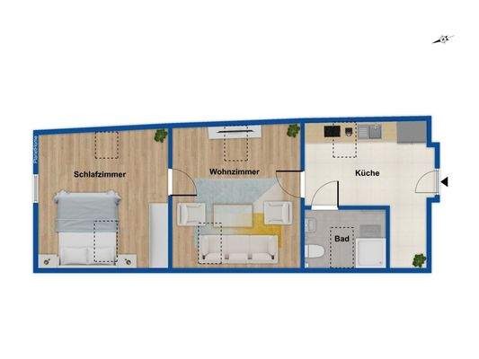 Grundriss Dachgeschoss rechts