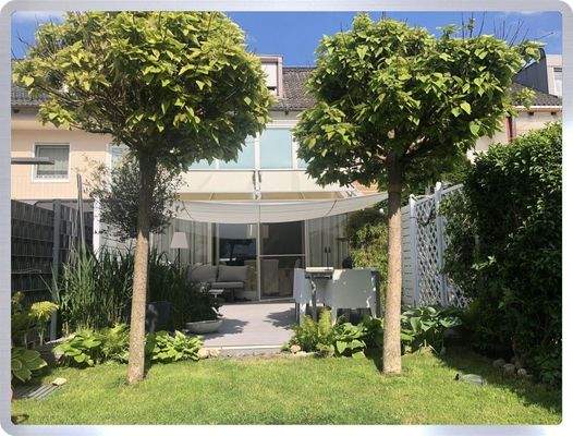 Hausansicht vom Garten aus