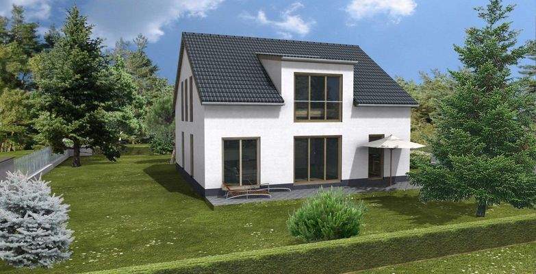 Hausbeispiel Gartenseite