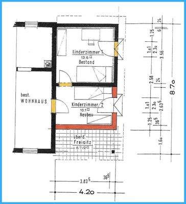 Grundriss Anbau Erdgeschoss