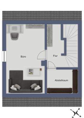 Grundriss Spitzboden