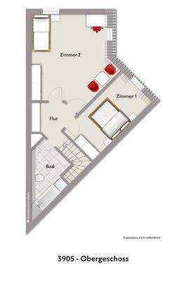 Grundriss OG visualisiert 3905