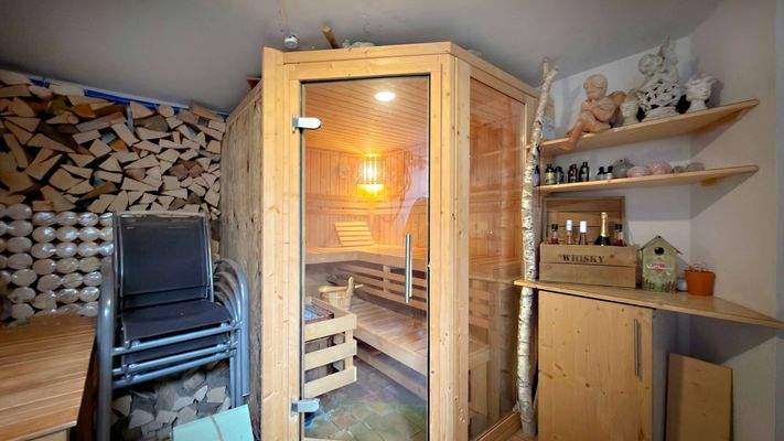 Sauna im Keller