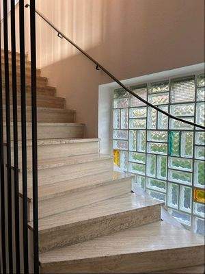 Treppe zum Obergeschoss