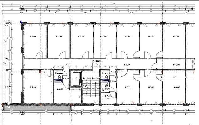 Grundriss Arndstraße 25, 2.OG mit Maßen