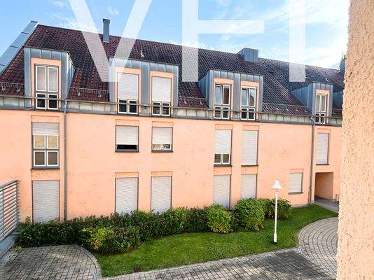 Blick aus einem Fenster 