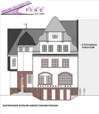 GASTRO ANSICHT 1 FASSADE EINGANG 