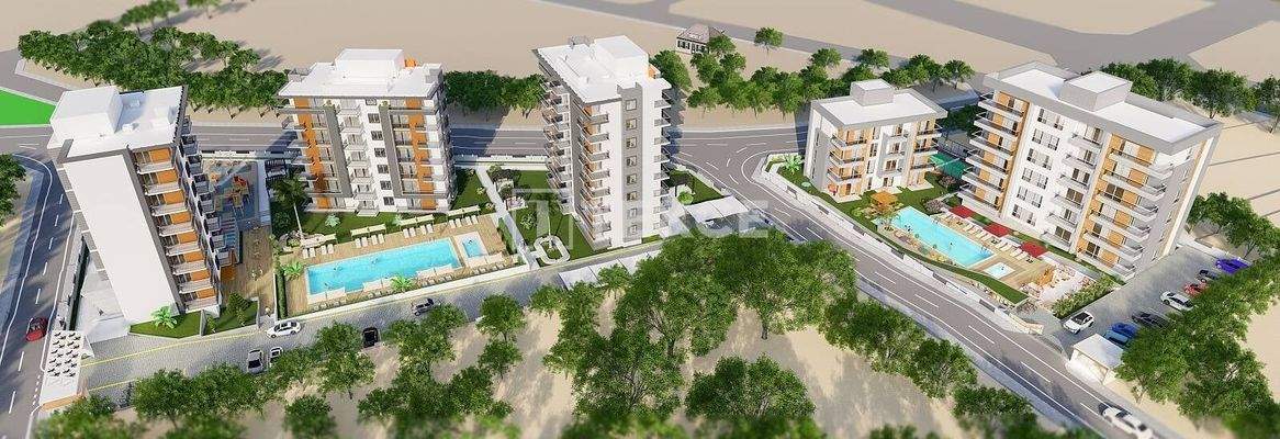 Flats near Arterial Road for sale in Antalya Altintas