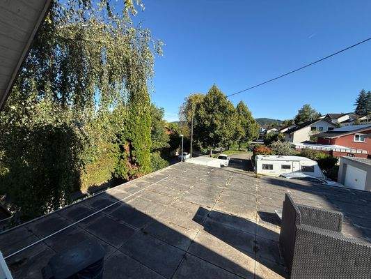 Aussicht Richtung Garage