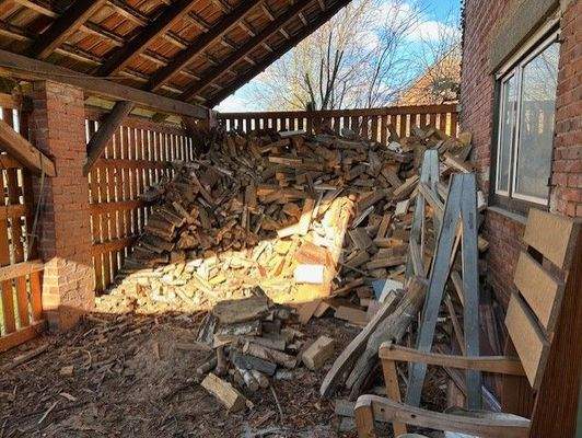 Holzlager für Festbrennstoffheizung