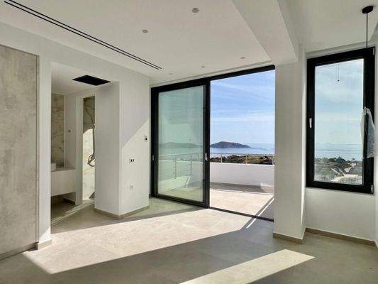 Kreta, Schisma Eloundas: Villa mit 3 Schlafzimmern und Pool bietet einen atemberaubenden Meerblick auf Elounda