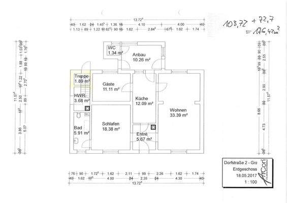Grundriss Wohnhaus EG