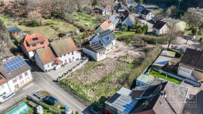 Luftbild Haus und Grundstück