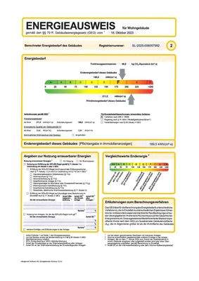 Energieausweis Wohngebäude