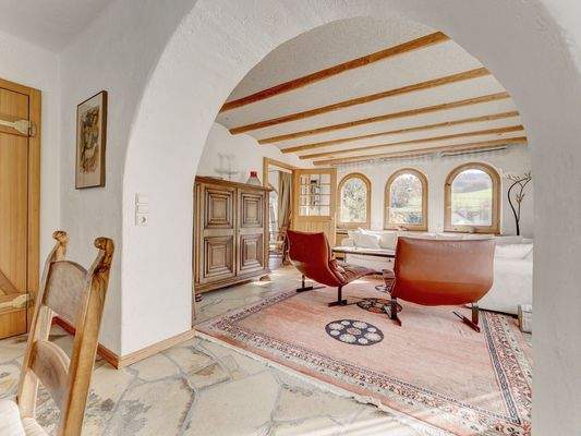 schöner Sichtbezug zwischen Ess- und Wohnbereich