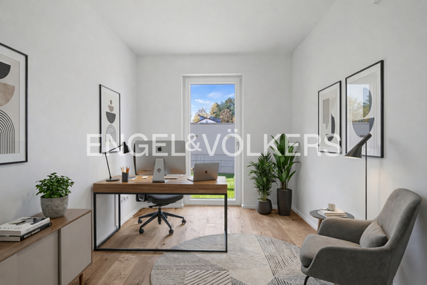 [KI-optimiertes Foto] Büro - Möblierungsbeispiel