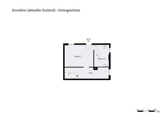 Grundriss - aktueller Zustand UG