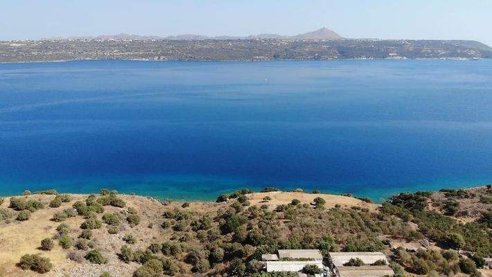 Kreta, Platani: Prestigeträchtiges Panoramagrundstück in der Nähe von Souda zu verkaufen