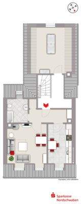 Grundriss des Dachgeschosses