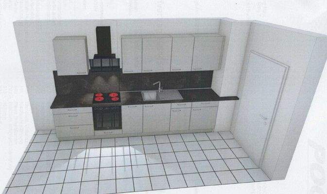 Modellansicht Küchenzeile