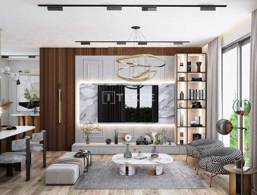 Real Estate with a Pool Near the Airport in Antalya