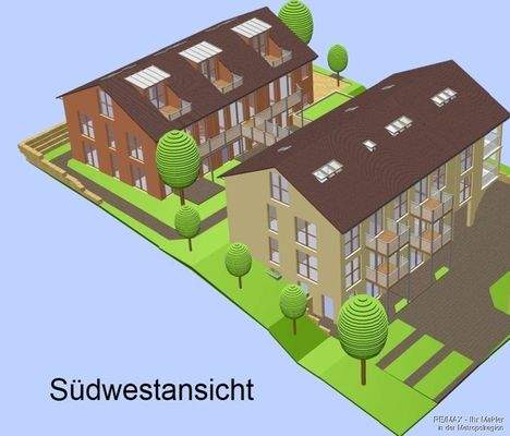 Visualisierung Südwestansicht