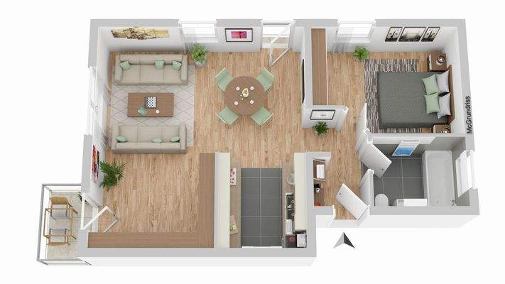 schematischer Grundriss