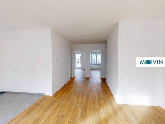 Ansicht IV: Wohn- und Essbereich