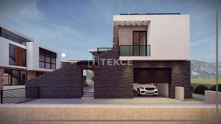 Sea View Houses with Pools in Alsancak North Cyprus