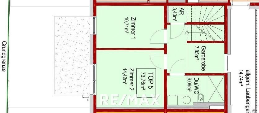 Wohnung - Plan Top 5 OG