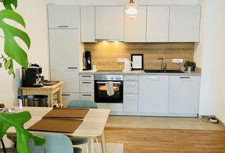 Moderne Küche mit Esstisch