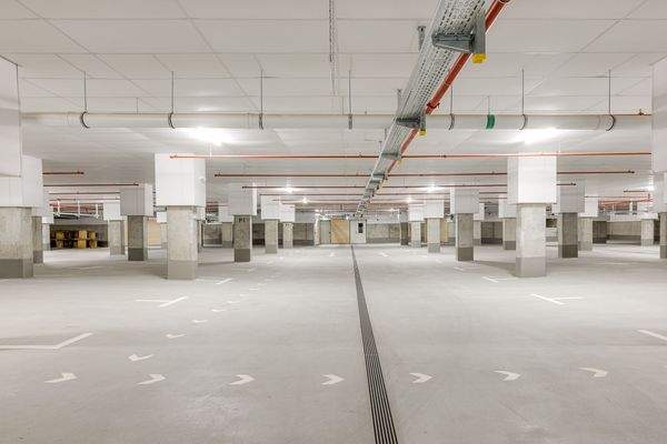 Blick in die Tiefgarage