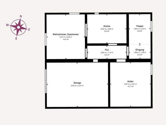 Grundriss Souterrain