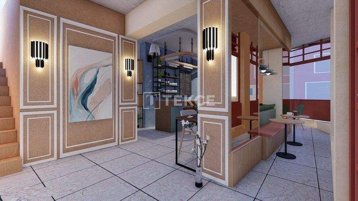 Building with Cafe on the Ground Floor with Flats in Fatih