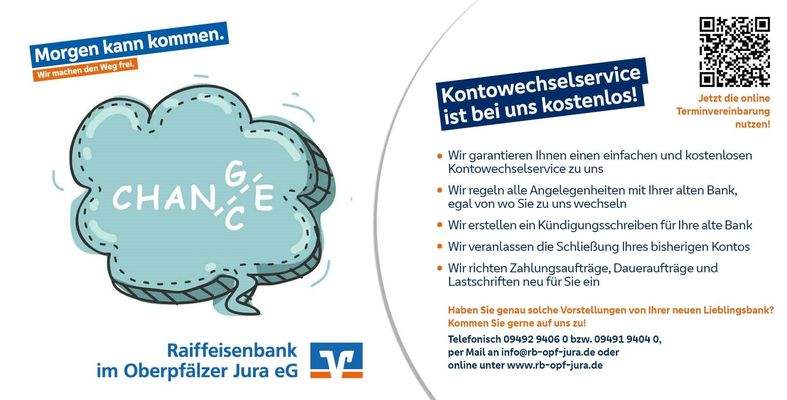 Ihre Raiffeisenbank im Oberpfälzer Jura eG